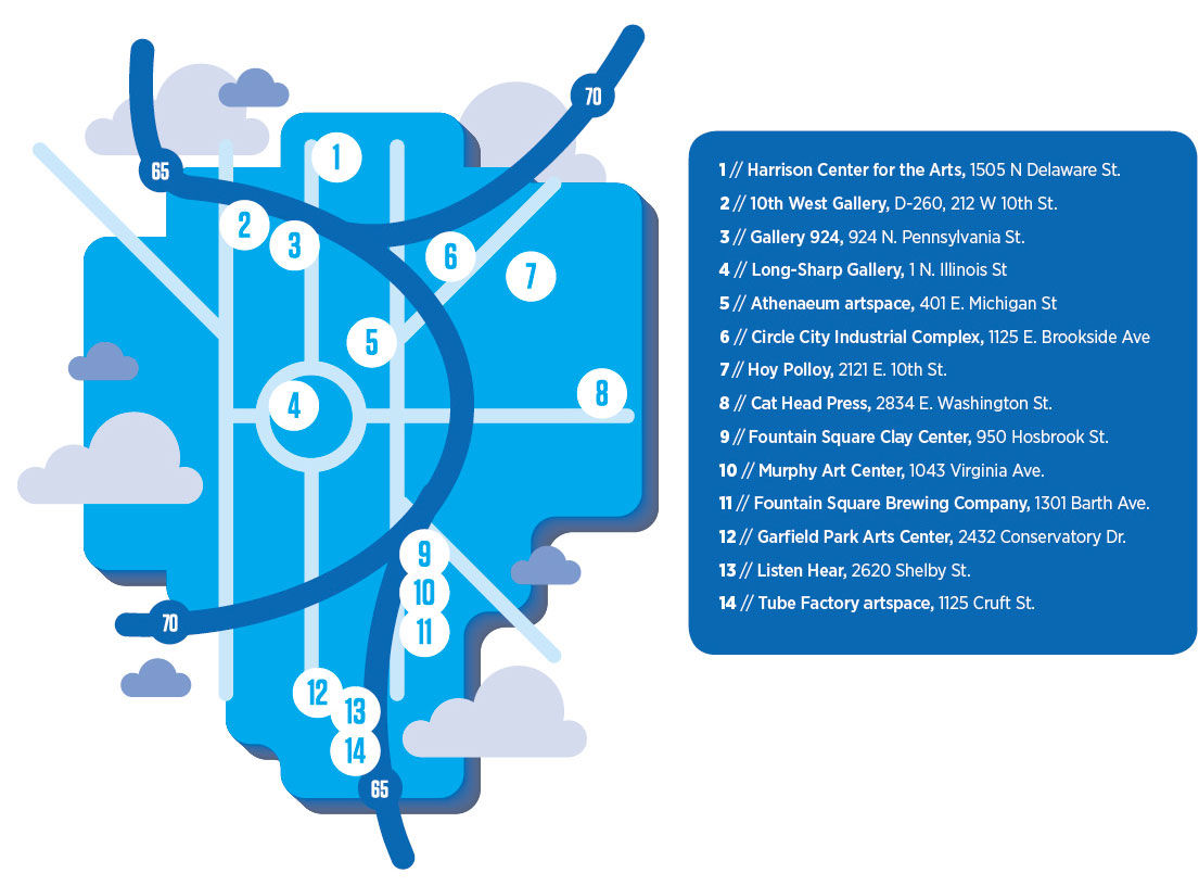 First Friday map